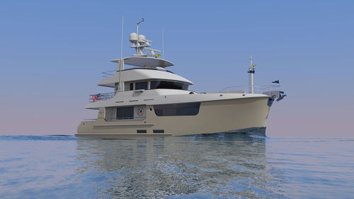 Yate a motor de crucero - N71 - Nordhavn - con fly