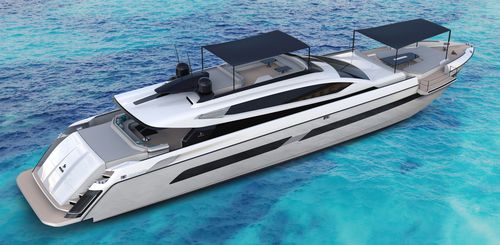 Superyate de crucero - 115'  - Otam - de deporte / con caseta de timón / de aluminio