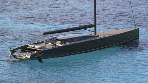 Superyate de vela de lujo de crucero - wind150 - Wally - de regata / con popa abierta / sloop