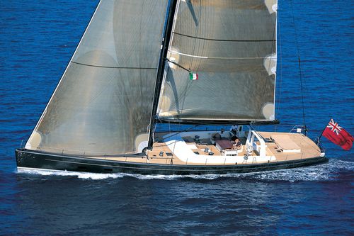 Superyate de vela de lujo regata-crucero - WALLY B - Pendennis - con popa abierta / de carbono / sloop