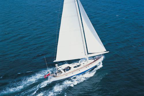 Yate de vela de crucero - JACQUELINA - Pendennis - con popa abierta / con deck saloon / a medida