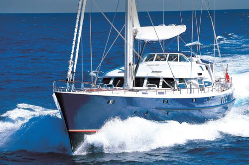 Superyate de vela de lujo de crucero - MITSEAAH - Pendennis - con 8 camarotes / con center cockpit / de aluminio