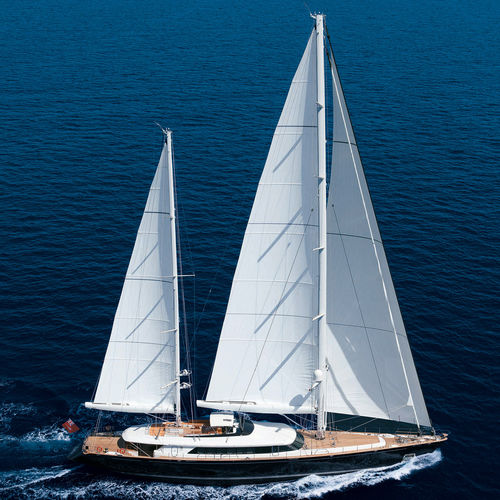 Superyate de vela de lujo de crucero - ENTERPRISE - Perini Navi - con 5 camarotes / con caseta de timón / de aluminio