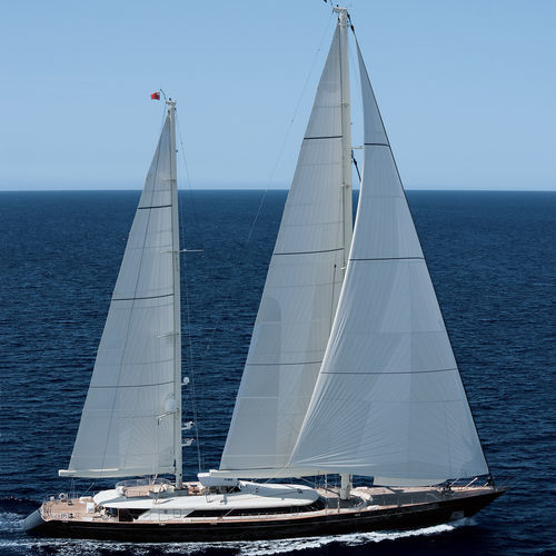 Superyate de vela de lujo de crucero - ASAHI  - Perini Navi - con 5 camarotes / con deck saloon / de aluminio