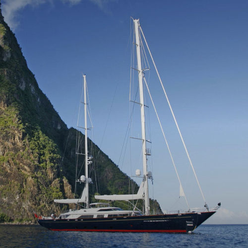 Superyate de vela de lujo de crucero - TAMSEN - Perini Navi - con caseta de timón / de aluminio / queche