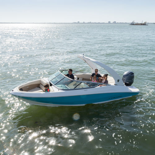 Runabout fueraborda - 21 OBX - Regal - con doble consola / bow-rider / open