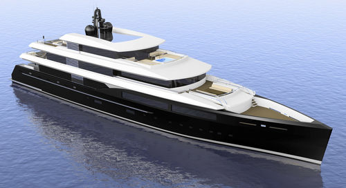 Megayate de crucero - W 65M - Warwick Yacht Design - con caseta de timón / de acero / proa vertical