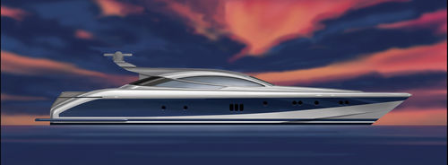 Superyate de deporte - W 108 - Warwick Yacht Design - con hard-top / con 5 camarotes / de desplazamiento