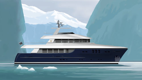 Yate a motor para expedición - W 96 - Warwick Yacht Design - explorer / raised pilothouse / con 4 camarotes
