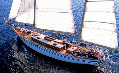 Yate de vela clásico - S/V BOUNTY - Legendary Yachts - con popa abierta / queche