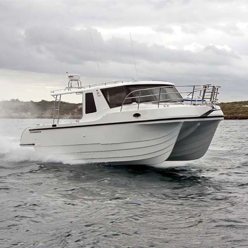 Barco cabinado catamarán - 9000 Kingfisher Express - LeisureCat - intraborda / diésel / bimotor