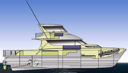 Yate a motor catamarán - LC 5800 - LeisureCat - de pesca deportiva / con fly cerrado / con hard-top