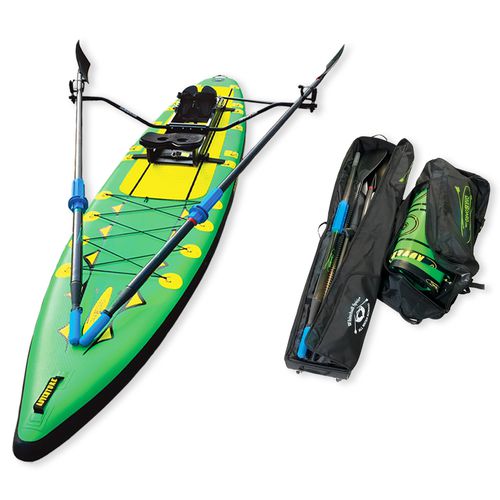 Tabla de SUP hinchable - Adventure Row 13'4" Combo Package (Green) - Whitehall Rowing & Sail - allround / de paseo / para fitness