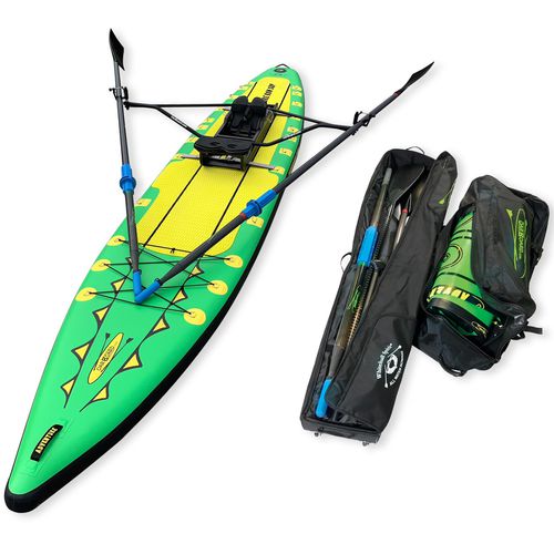 Tabla de SUP hinchable - Adventure Row 16’ combo package (single) (green) - Whitehall Rowing & Sail - allround / con kit de remos