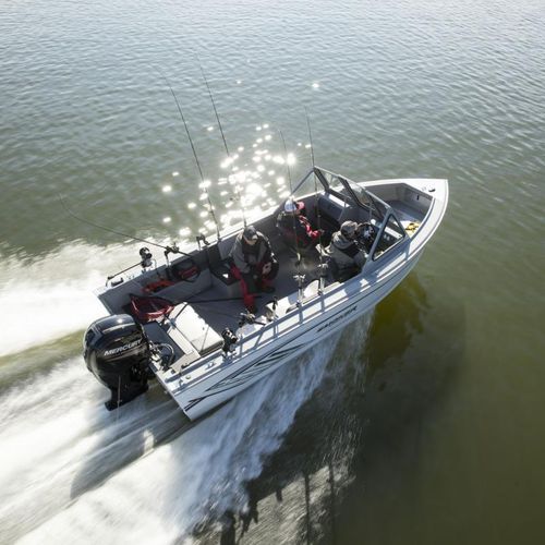 Bay boat fueraborda - 202 Offshore - Smoker Craft - con doble consola / de pesca deportiva / 6 personas máx.