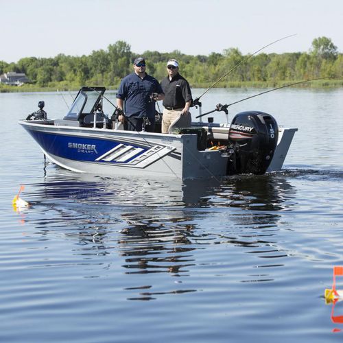 Bay boat fueraborda - Ultima 182 - Smoker Craft - con doble consola / de pesca deportiva / 8 personas máx.