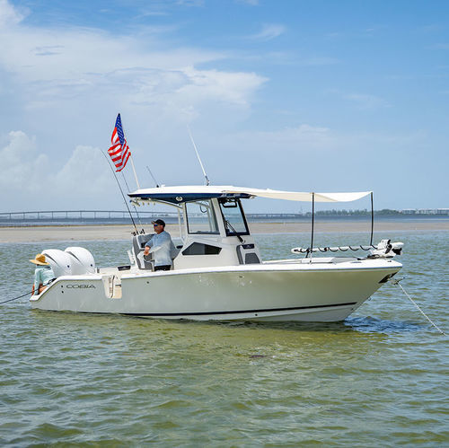 Barco open fueraborda - 245 CC - Cobia - bimotor / con consola central / de recreo