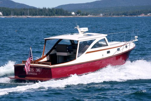 Barco cabinado intraborda - 36 - Ellis Boat - diésel / con 4 literas / downeast