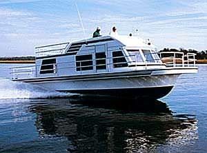 Barco casa intraborda - 44' Sport Series - Gibson Boats - fluvial
