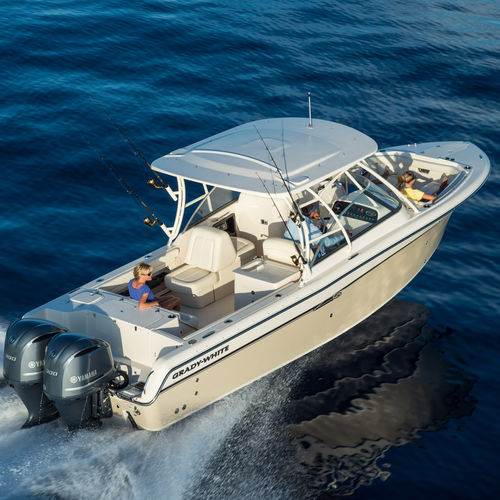 Runabout fueraborda - Freedom 285 - Grady-White - bimotor / bow-rider / con doble consola