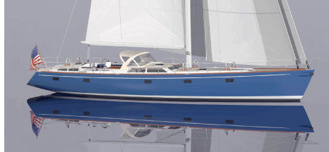 Yate de vela de regata y crucero - 65 OFFSHORE - Lyman Morse - con popa abierta / con bauprés