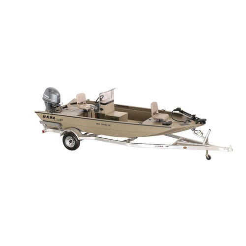 Jon boat fueraborda - MV1756 AW CC - Alumacraft - con consola central / de pesca deportiva / de aluminio