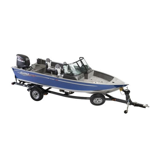 Bay boat fueraborda - VOYAGEUR 175 SPORT - Alumacraft - con doble consola / de pesca deportiva / de aluminio