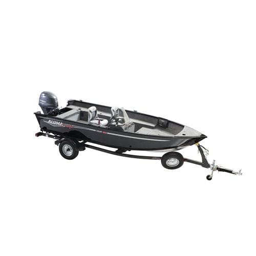 Bay boat fueraborda - ESCAPE 165 CS - Alumacraft - con consola lateral / de pesca deportiva / de aluminio