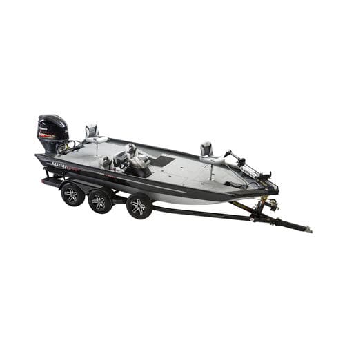 Bass boat fueraborda - XB 200 - Alumacraft - con consola lateral / de pesca deportiva / de aluminio