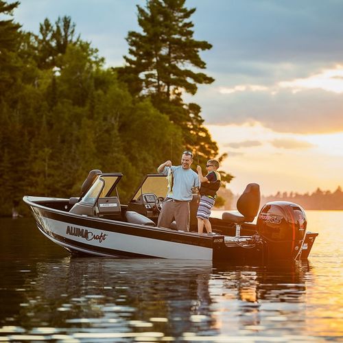 Bay boat fueraborda - FSX 175 - Alumacraft - con doble consola / open / bow-rider