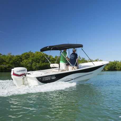Barco open fueraborda - 258 DLV - Carolina Skiff - bimotor / con consola central / de pesca deportiva