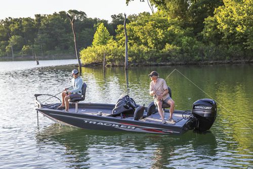 Bass boat fueraborda - PRO TEAM 175 TF® - Fisher - con consola lateral / open / de pesca deportiva