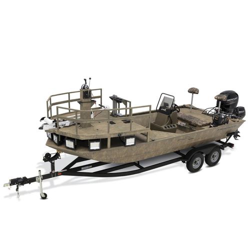 Jon boat fueraborda - GRIZZLY® 2072 CC Sportsman Kicker - Fisher - con consola central / open / de pesca deportiva