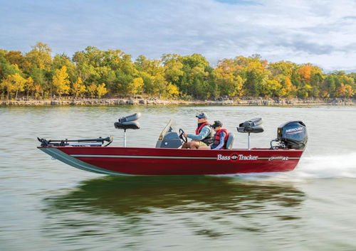 Bass boat fueraborda - CLASSIC XL - Fisher - con consola lateral / open / de pesca deportiva
