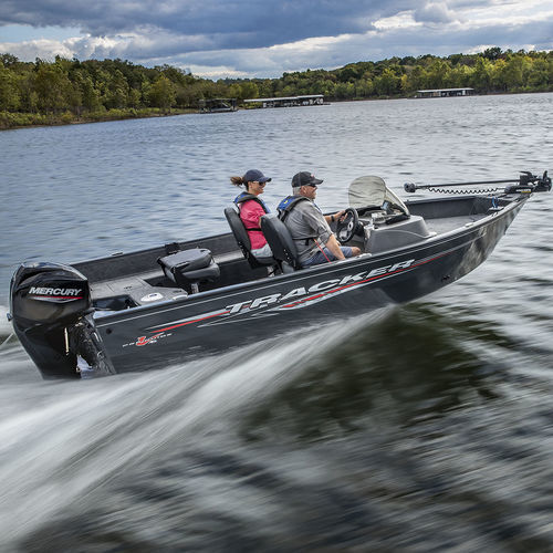 Bass boat fueraborda - PRO GUIDE™ V-16 SC - Fisher - con consola lateral / open / de pesca deportiva