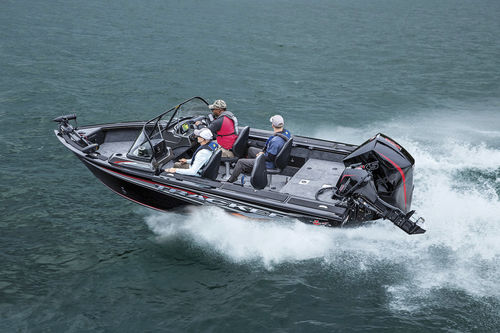 Bass boat fueraborda - TARGA™ V-18 WT - Fisher - con doble consola / open / de pesca deportiva