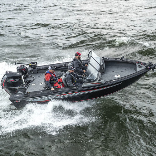 Bay boat fueraborda - TARGA™ V-19 WT - Fisher - open / con doble consola / de pesca deportiva