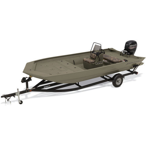 Jon boat fueraborda - GRIZZLY® 2072 CC - Fisher - con consola central / open / de caza