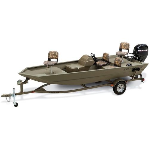 Jon boat fueraborda - GRIZZLY® 1754 SC - Fisher - open / con consola lateral / de pesca deportiva