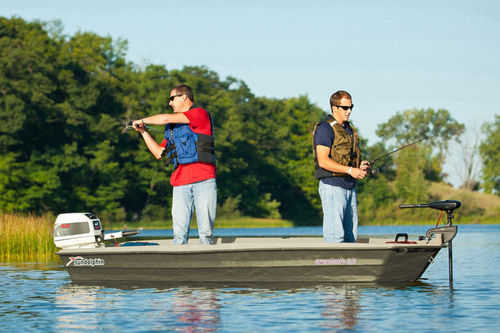 Bote fueraborda - AMERICAN 12 - KL Outdoor - eléctrico / de pesca deportiva / 2 plazas