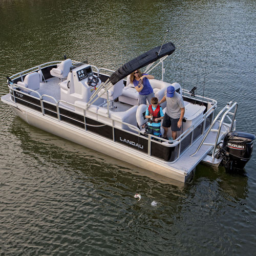 Barco pontón fueraborda - A'Lure CC 232 - Landau Boats - tri-tube / de pesca deportiva / 12 personas máx.