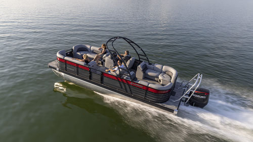 Barco pontón multicasco - A'Lure 19F - Landau Boats - open / con consola central / de pesca