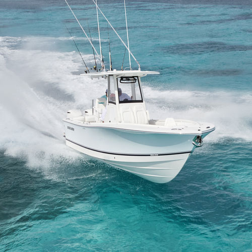Barco open fueraborda - 25 - Regulator - bimotor / con consola central / de pesca deportiva