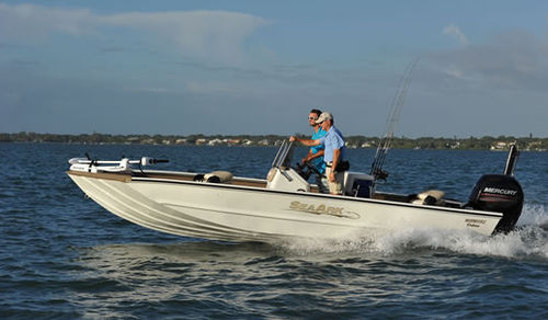 Jon boat fueraborda - 2072 VFX - SeaArk Boats - con consola central / con doble consola / de pesca deportiva
