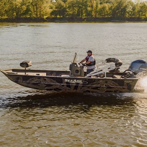 Jon boat fueraborda - 2072 FX - SeaArk Boats - open / con consola central / con consola lateral