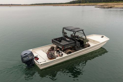 Jon boat fueraborda - 2472 MV - SeaArk Boats - open / con consola lateral / de pesca deportiva