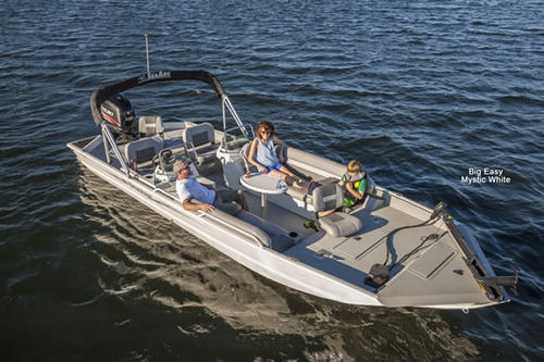 Deck-boat fueraborda - BIG EASY - SeaArk Boats - open / con consola lateral / de pesca deportiva