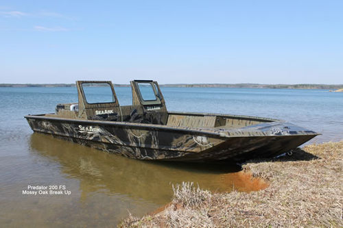 Jon boat intraborda - Predator 200 FS  - SeaArk Boats - con consola lateral / con doble consola / de pesca deportiva