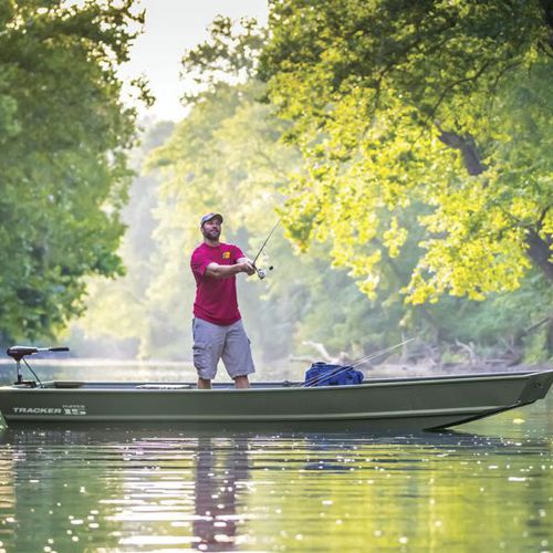 Jon boat fueraborda - TOPPER 1542 - Tracker - de pesca deportiva / de aluminio / 3 personas máx.