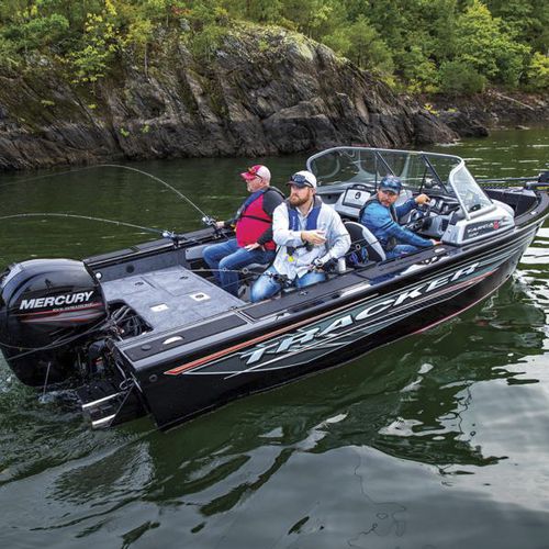 Bay boat fueraborda - Targa™ V-19 WT - Tracker - con doble consola / de pesca deportiva / de aluminio